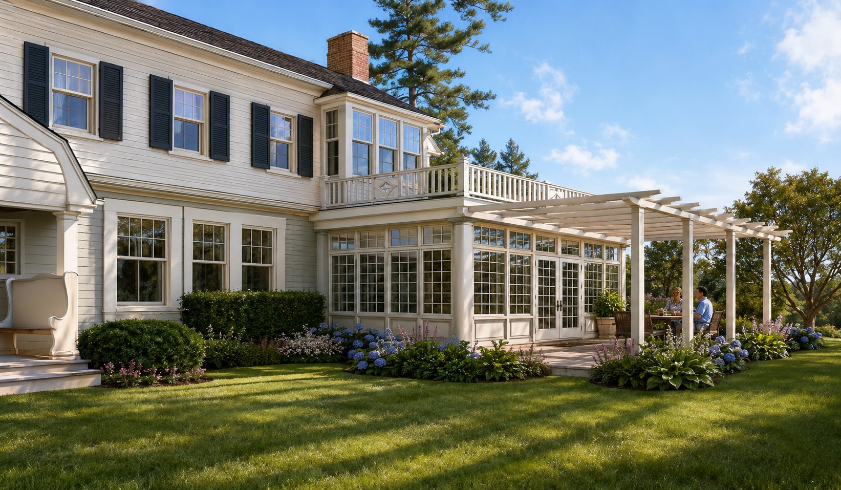 Residential addition and pergola design visualization